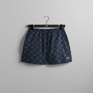 Kith Geometric Stitch Active Swim Short - Nocturnal