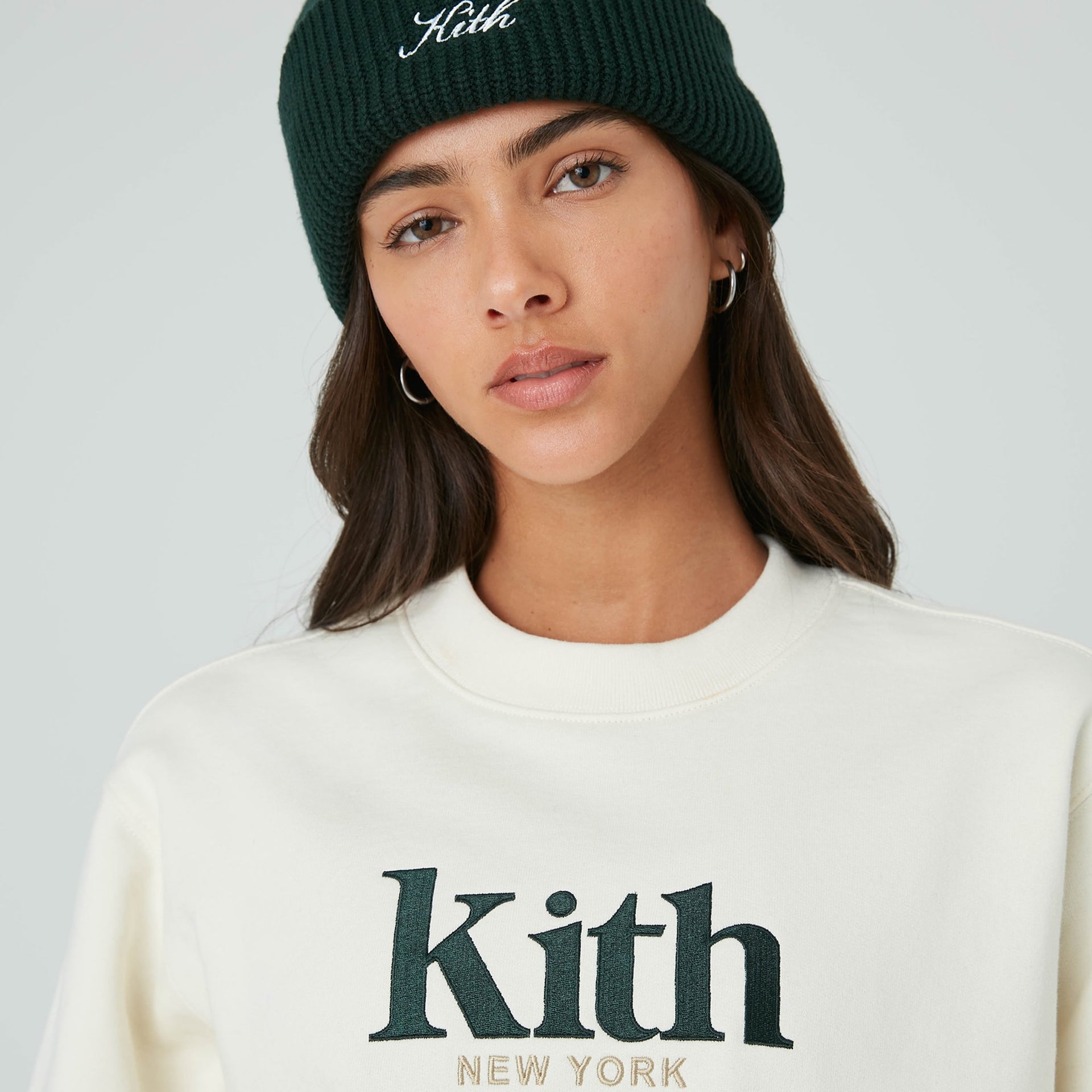 Kith Women Asher New York Crewneck - Sandrift