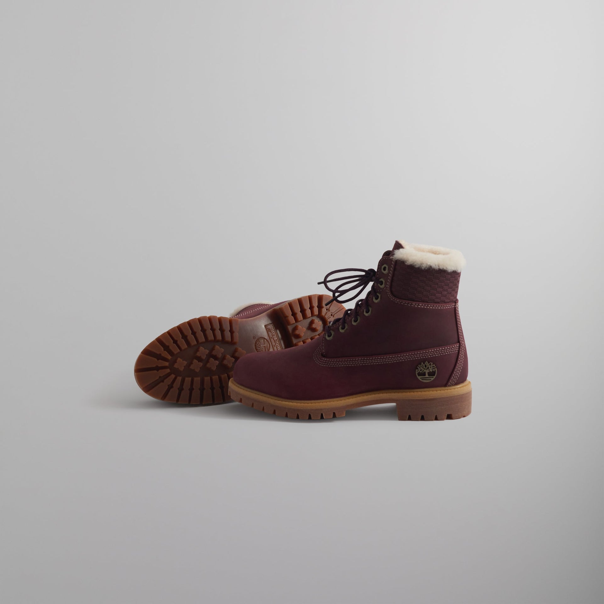 Ronnie Fieg for Timberland 6" Premium Full Grain Shearling Lined Boot - Burgundy