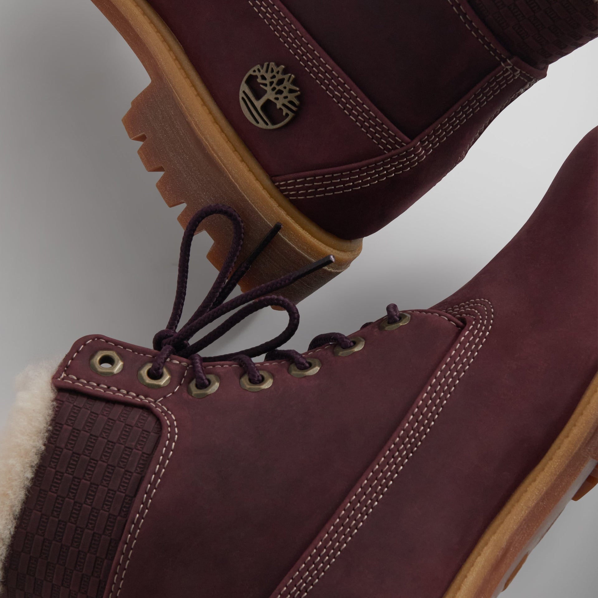 Ronnie Fieg for Timberland 6" Premium Full Grain Shearling Lined Boot - Burgundy