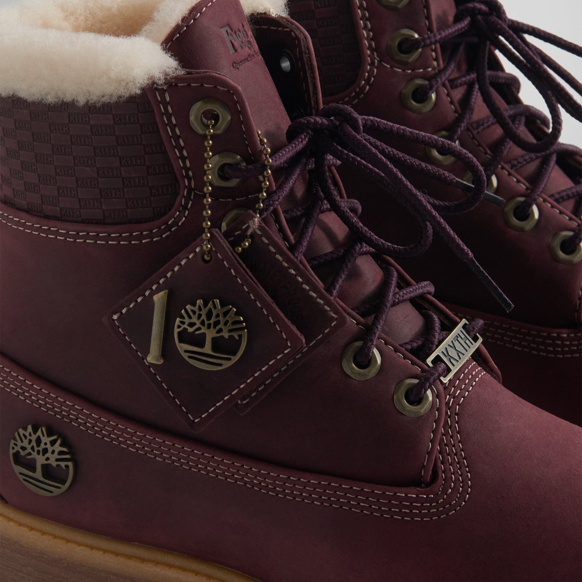 Ronnie Fieg for Timberland 6" Premium Full Grain Shearling Lined Boot - Burgundy