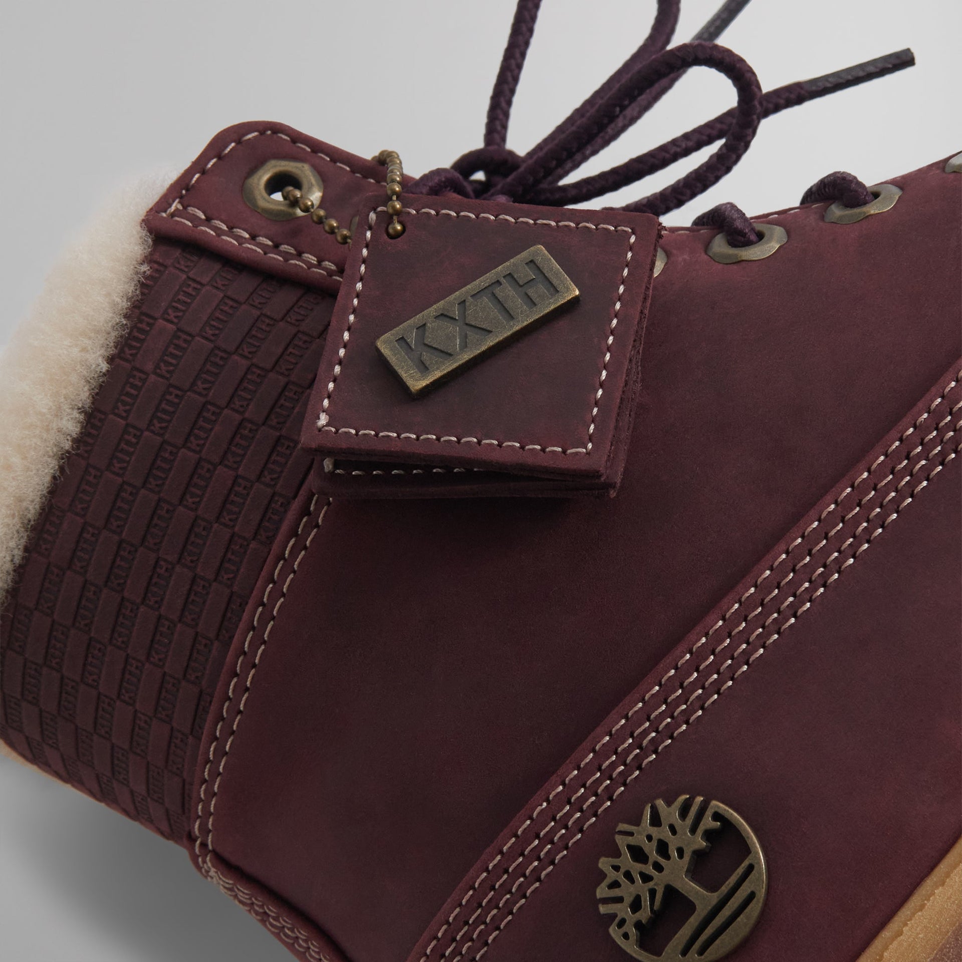 Ronnie Fieg for Timberland 6" Premium Full Grain Shearling Lined Boot - Burgundy