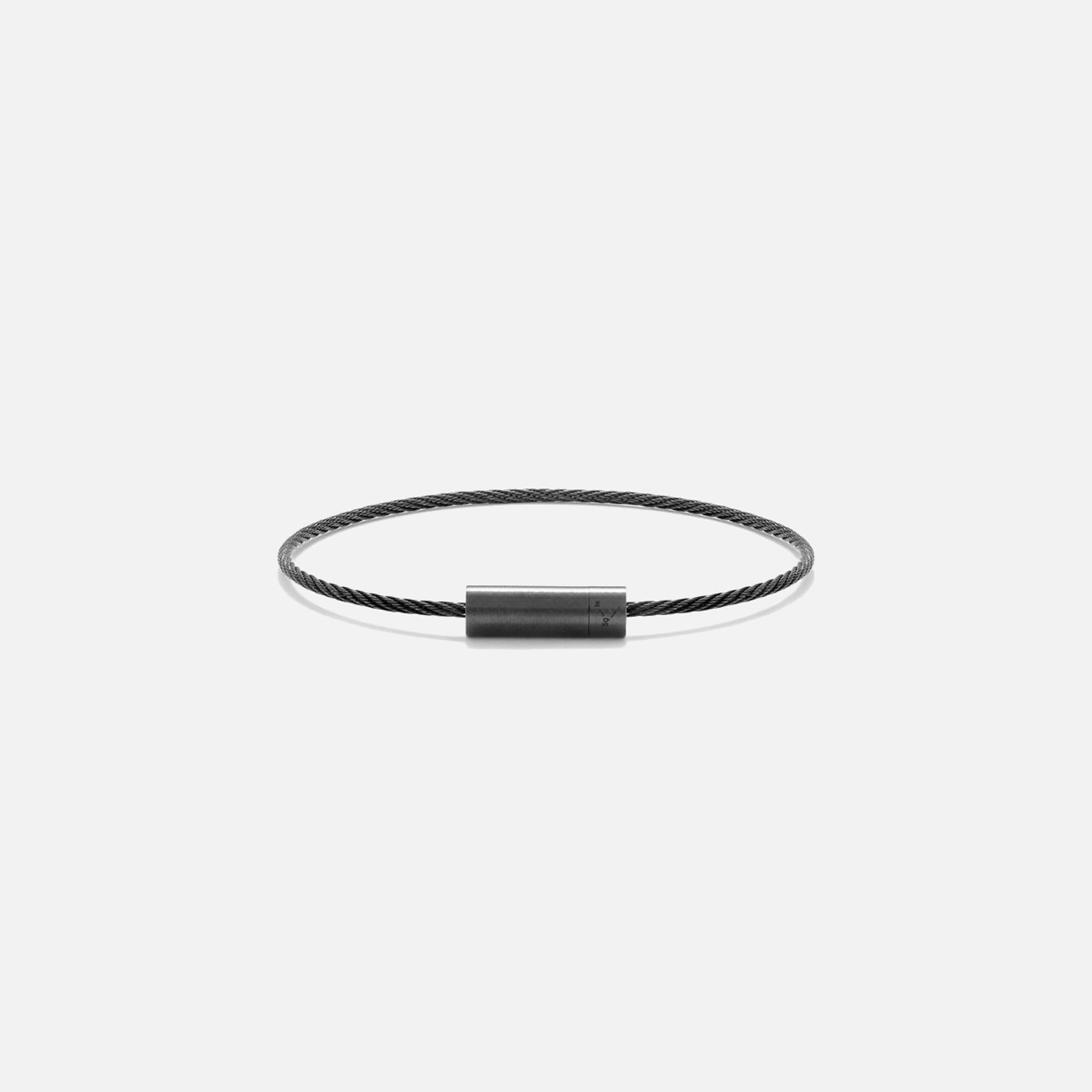 Le Gramme 5g Cable Bracelet Ceramic - Black