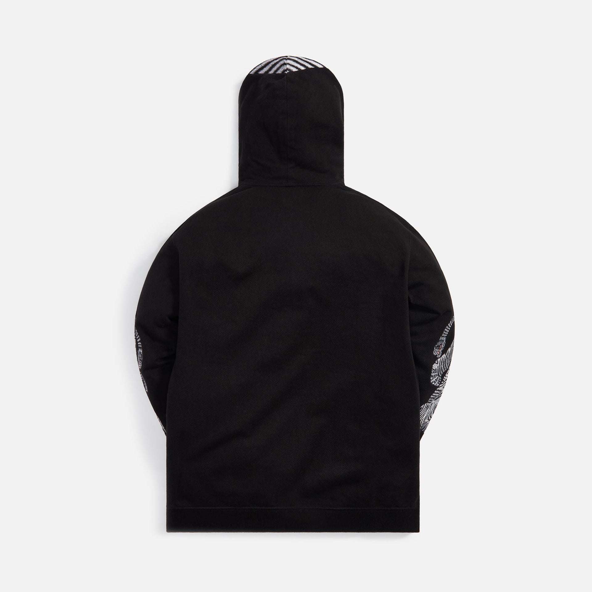 Maharishi Tiger Embroidered Hooded Sweat OCS 450 - Black