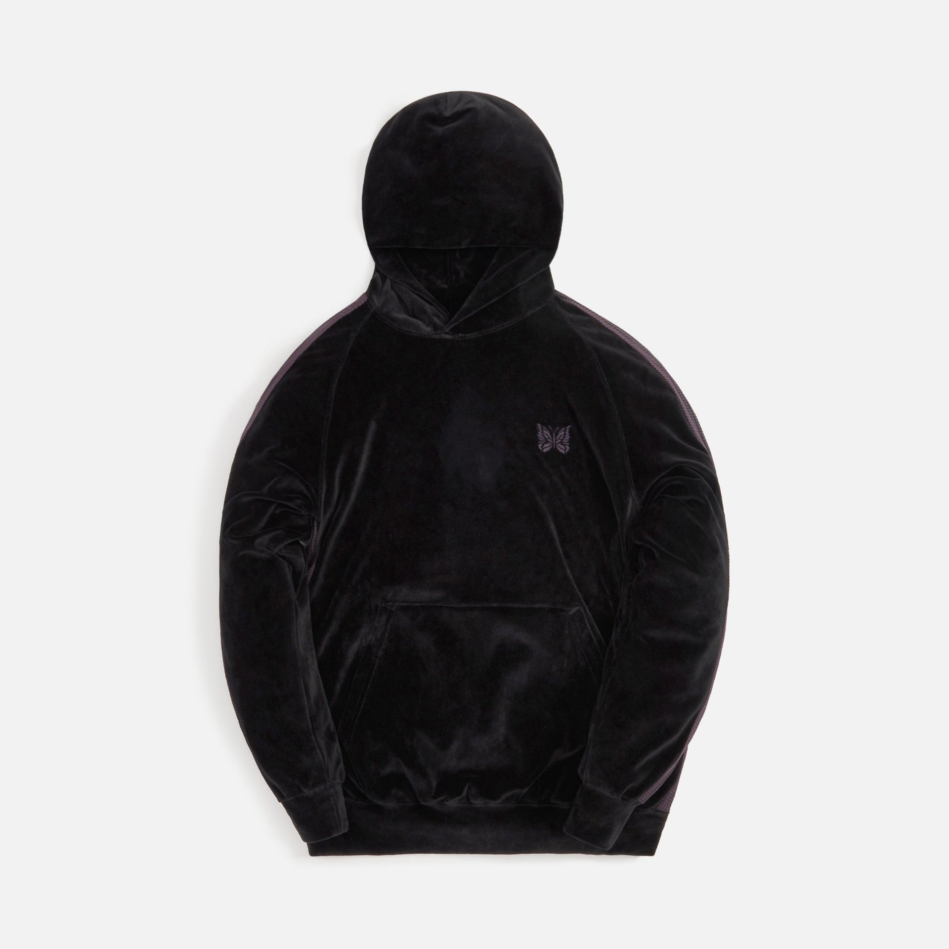 Needles Track Hoodie C/PE Velour - Black