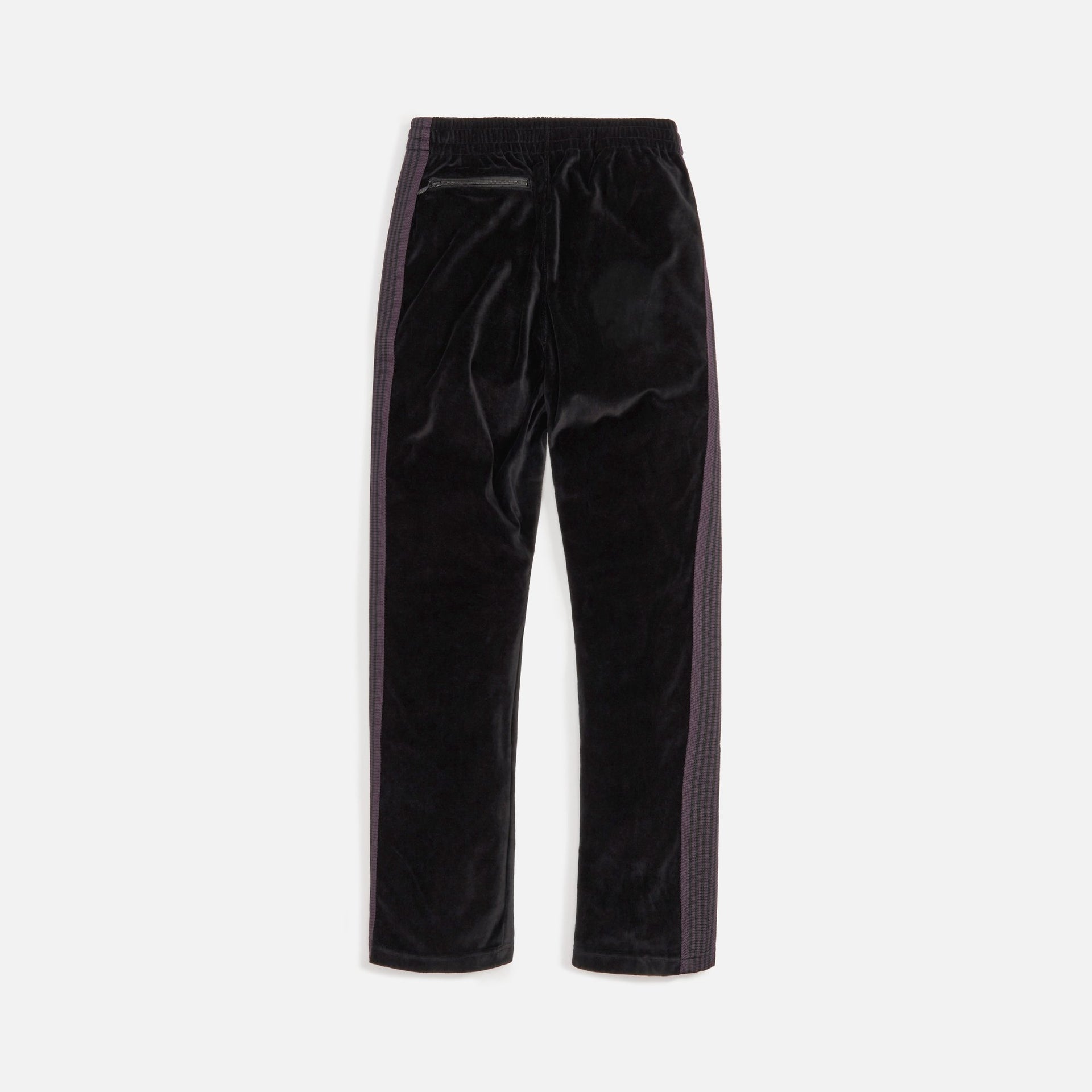 Needles Narrow Track Pant C/PE Velour - Black