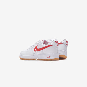 Nike Air Force 1 Low Retro - White / University Red / Gum / Yellow