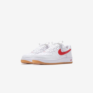 Nike Air Force 1 Low Retro - White / University Red / Gum / Yellow