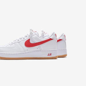 Nike Air Force 1 Low Retro - White / University Red / Gum / Yellow