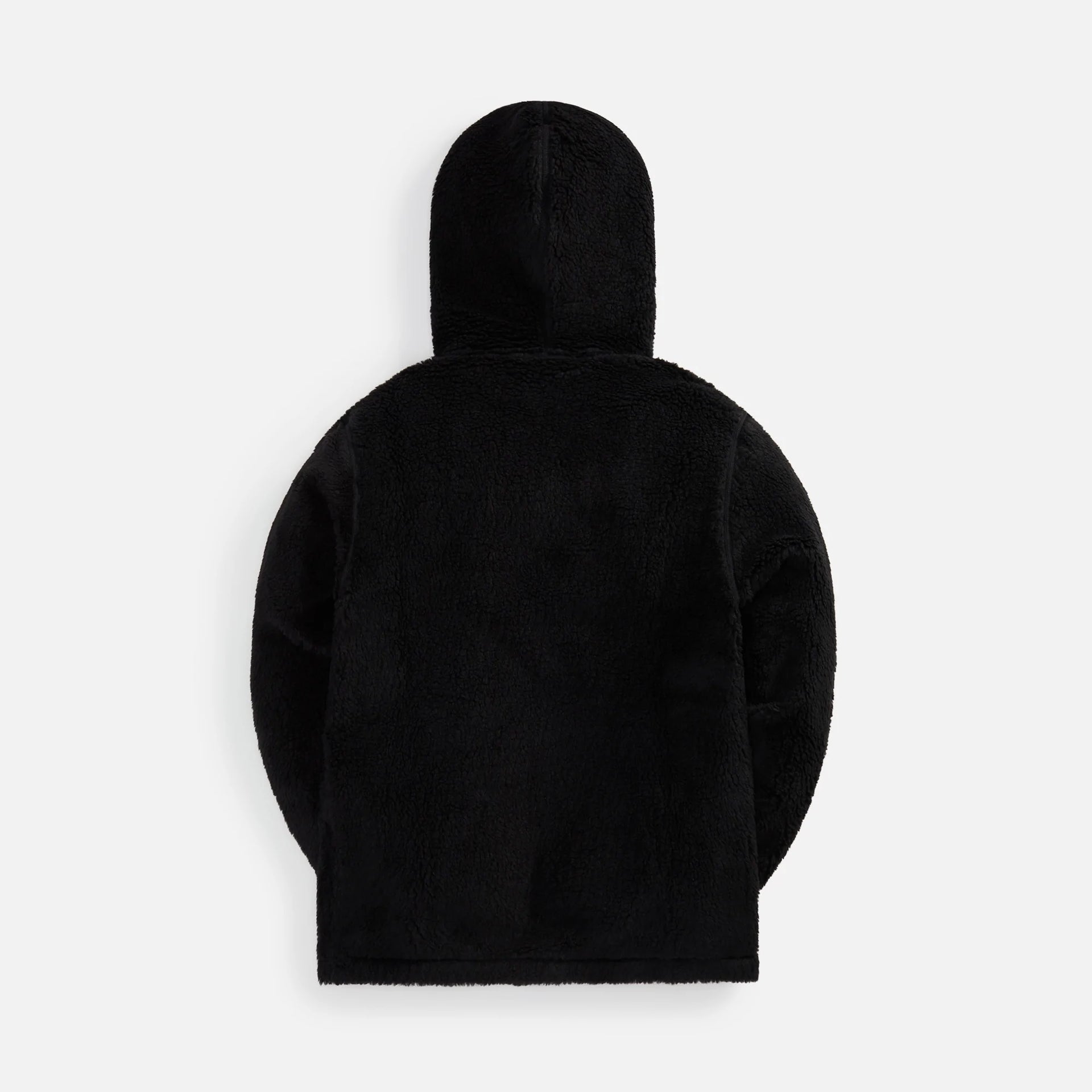 by Parra Mirrored Flag Logo Polar Fleece Hooded Pullover - Black