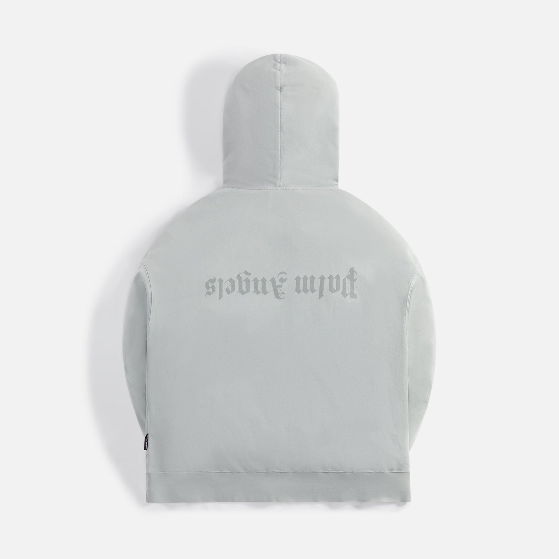 Palm Angels GD Reverse Logo Zipped Hoodie - Light Grey