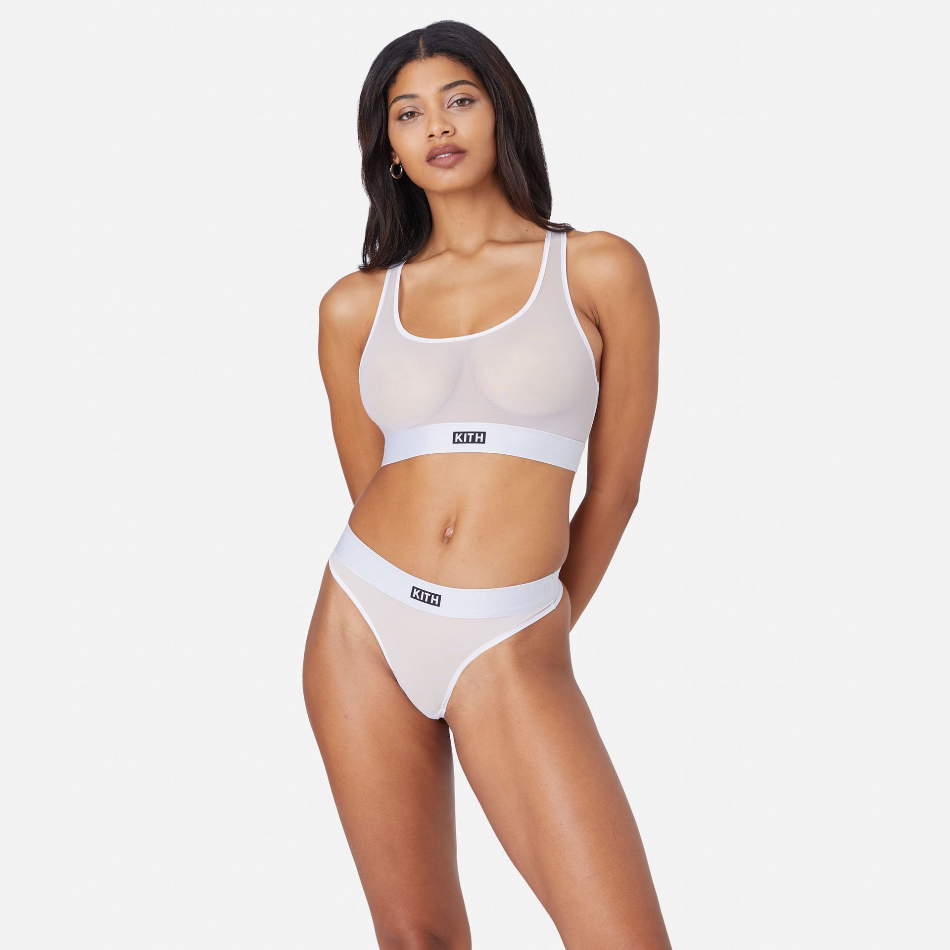 Kith Women for Calvin Klein Mesh Thong - White