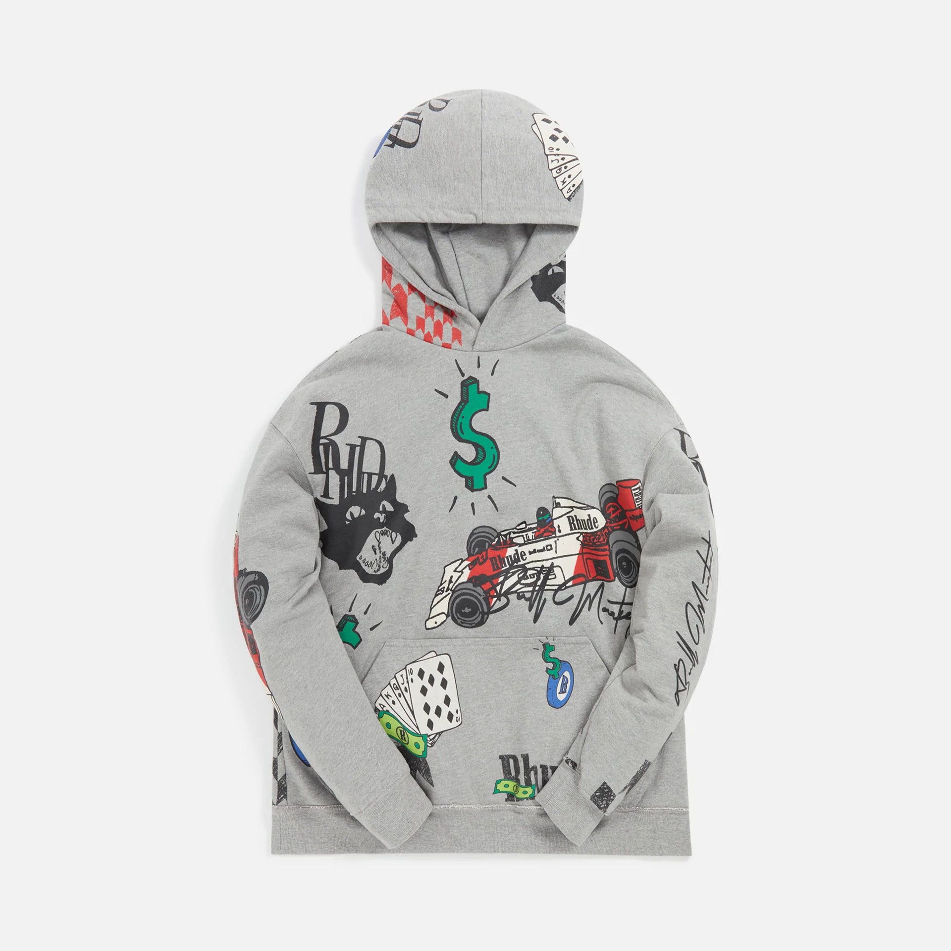 Rhude Doodle Hoodie - Grey