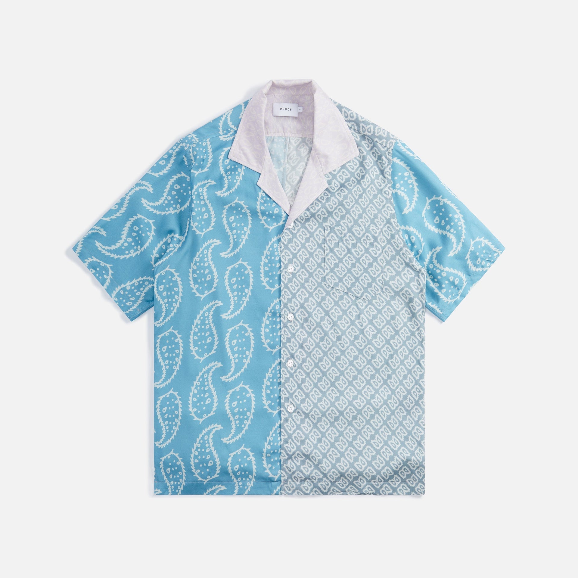 Rhude Multi Paisley Button Down - Green / Blue