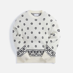 Rhude Knit Crewneck - White / Black