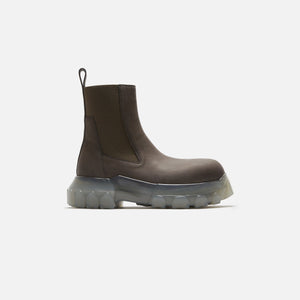 Rick Owens Stivali Pelle Beatle Bozo Tractor - Dust / Clear