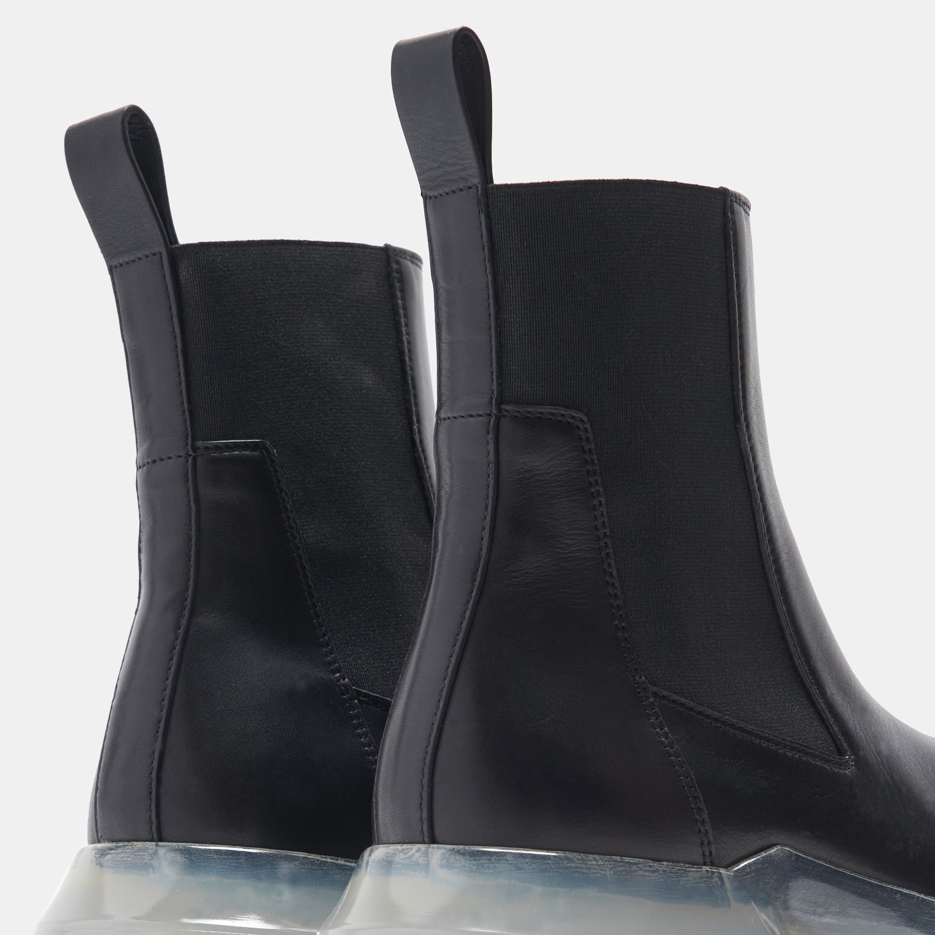 Rick Owens WMNS Beatle Bozo Tractor - Black / Clear