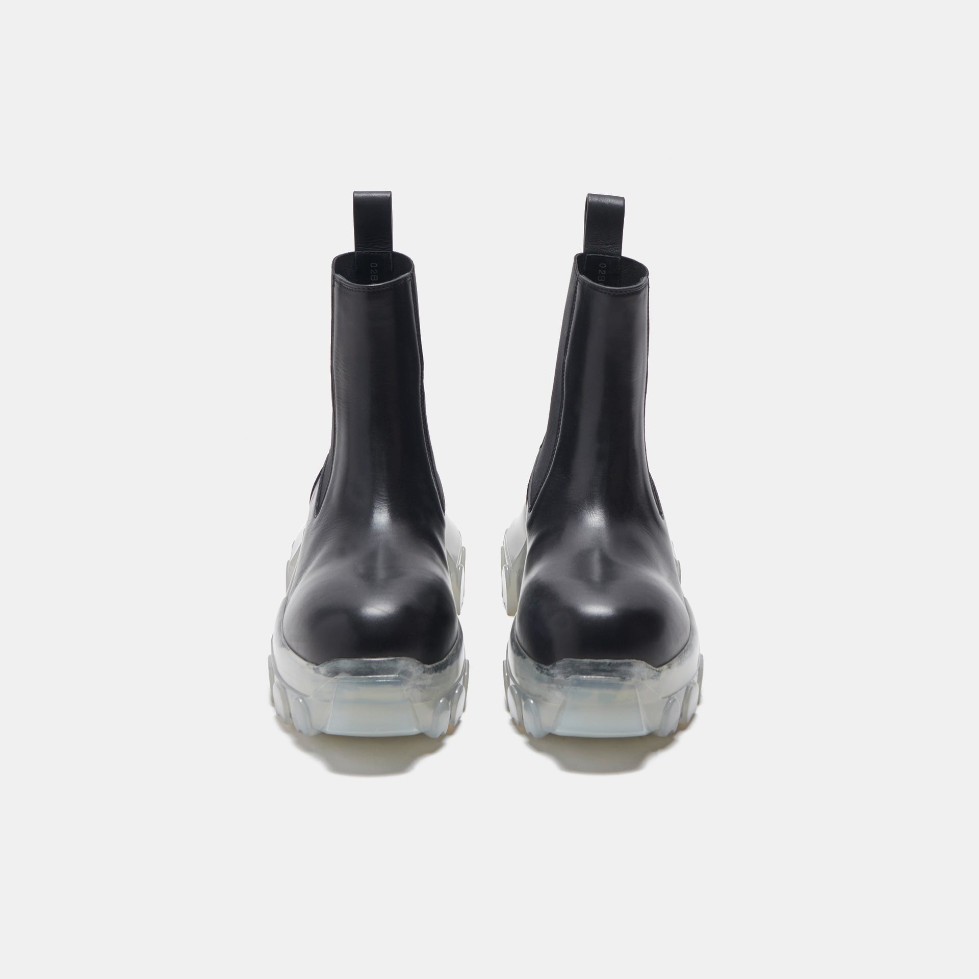 Rick Owens WMNS Beatle Bozo Tractor - Black / Clear