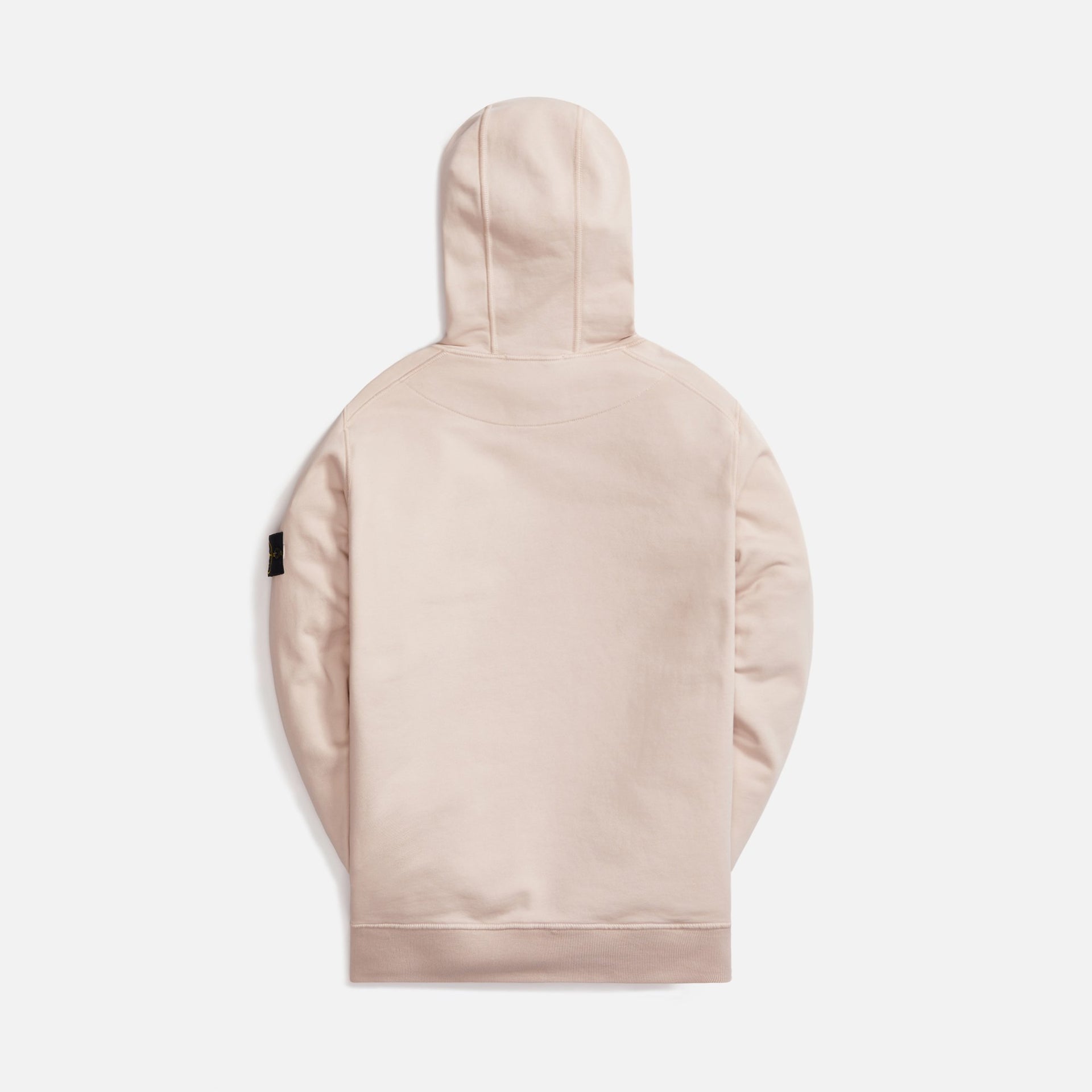 Stone Island Cotton Fleece Garment Dyed Hooded Sweatshirt - Antique Rose