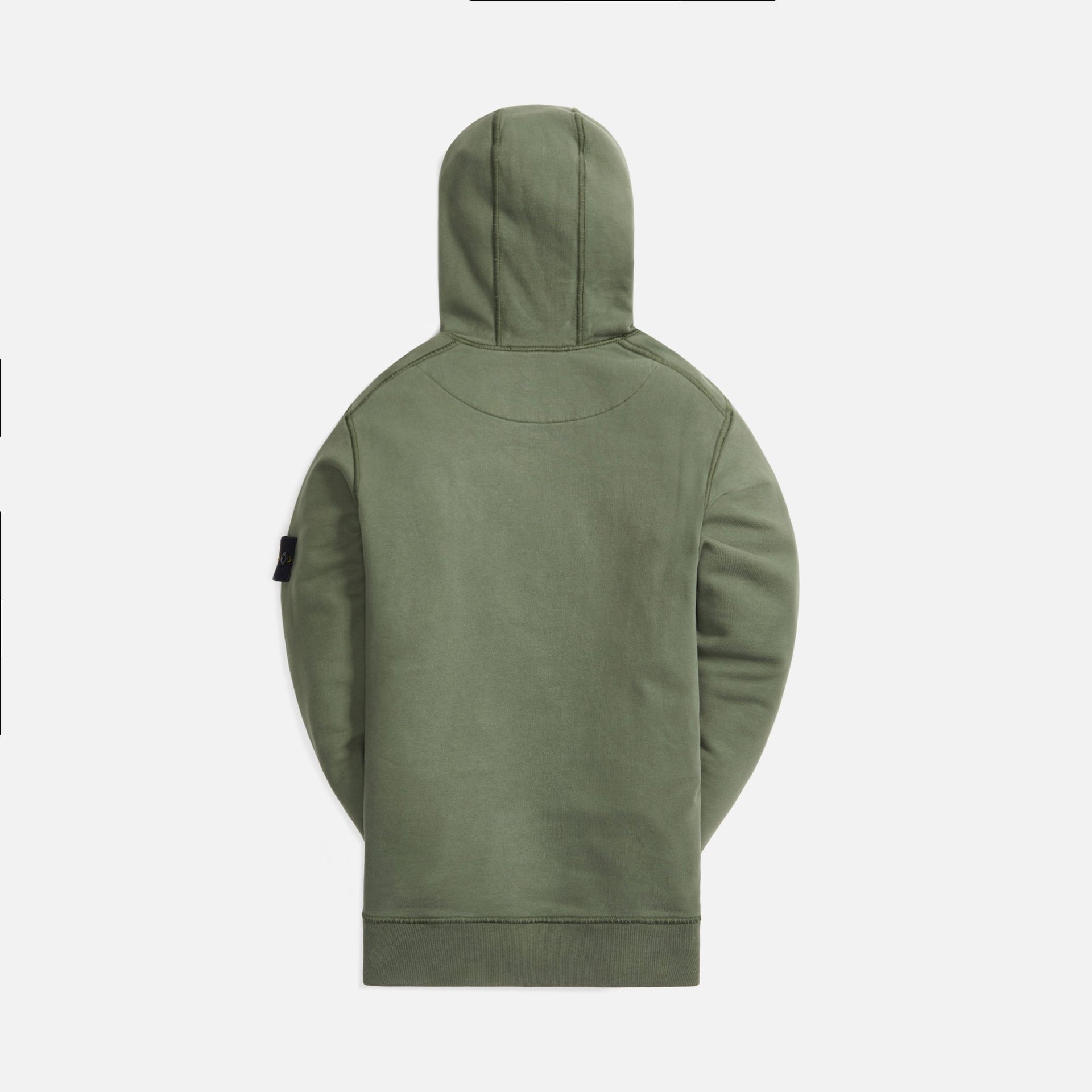 Stone Island Brushed Cotton Fleece Garment Dyed Hoodie - Sage