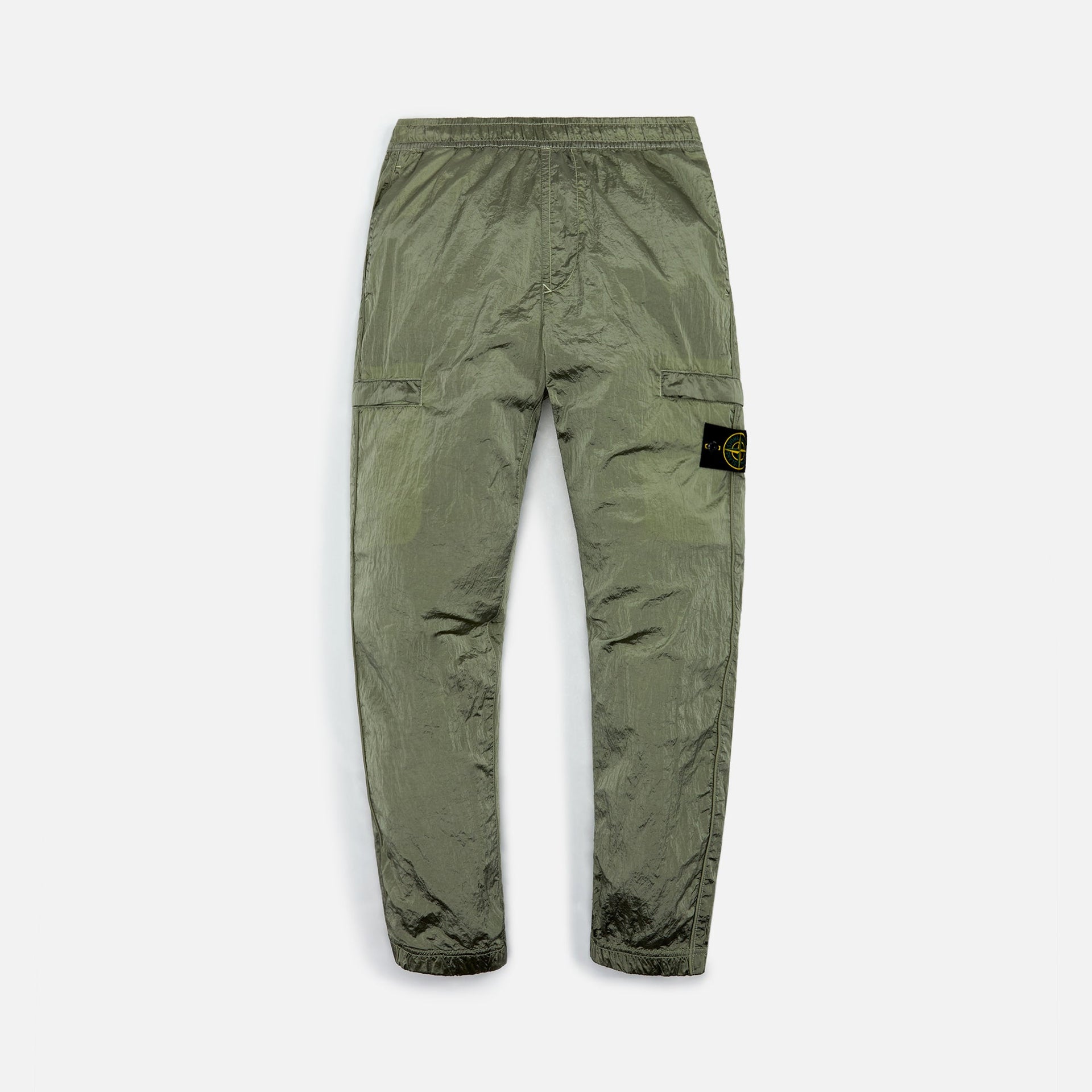 Stone Island Nylon Metal in Econyl Regenerated Nylon Garment Dyed Cargo Pants - De Olive