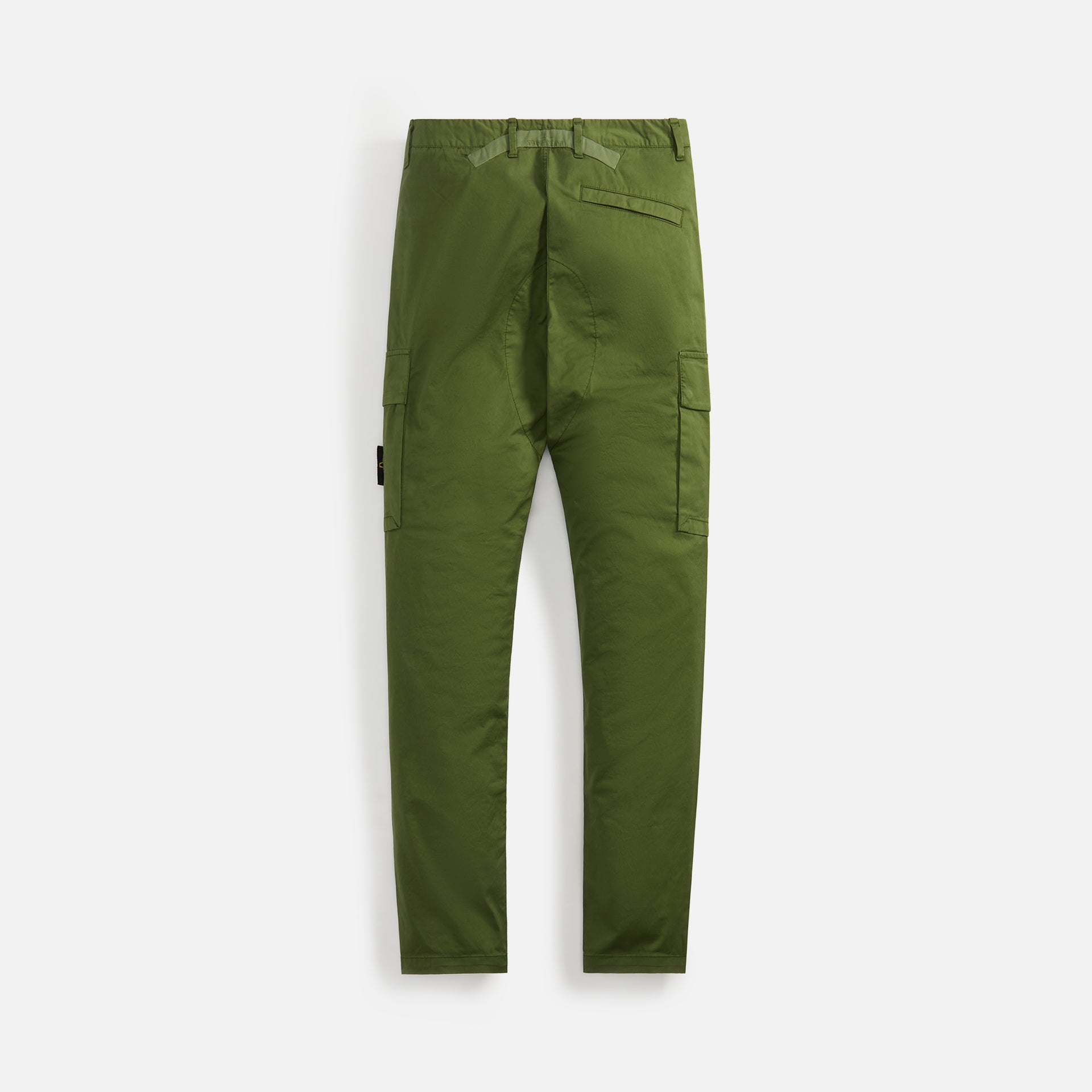 Stone Island Stretch Cotton Gabardine Garment Dyed Cargo Pant - Olive