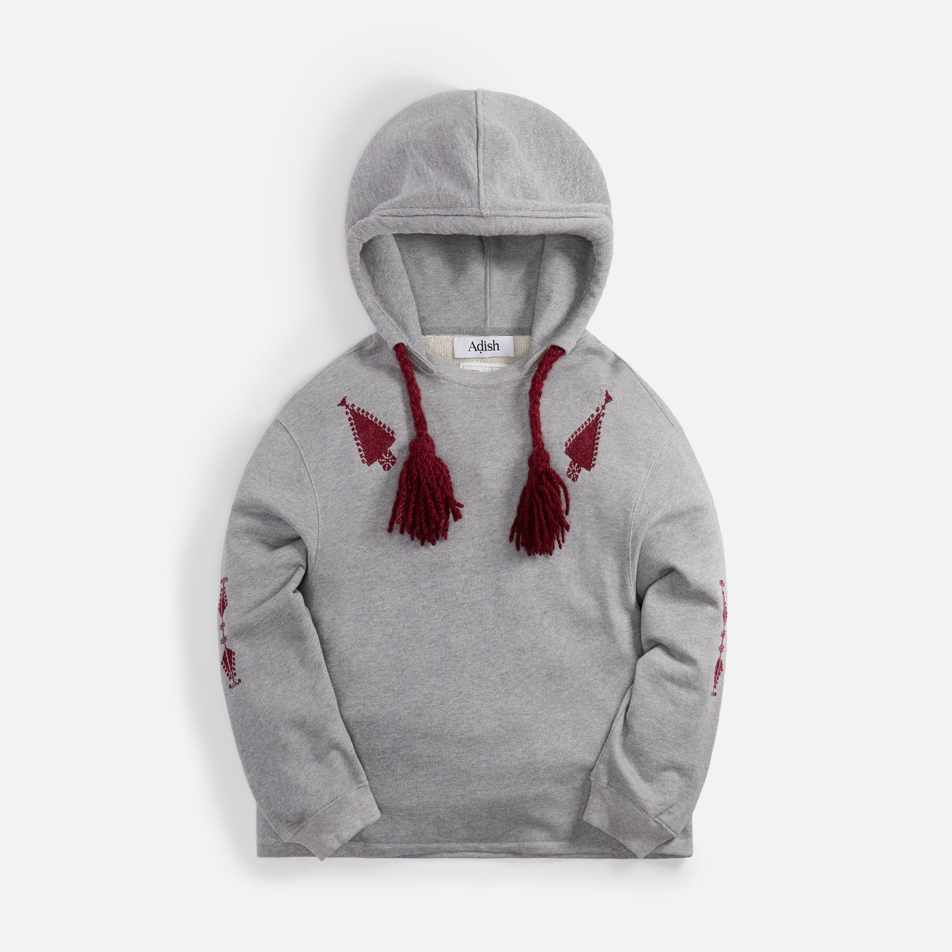 Adish Makhlut Lakiya Tassels Hoodie - Grey