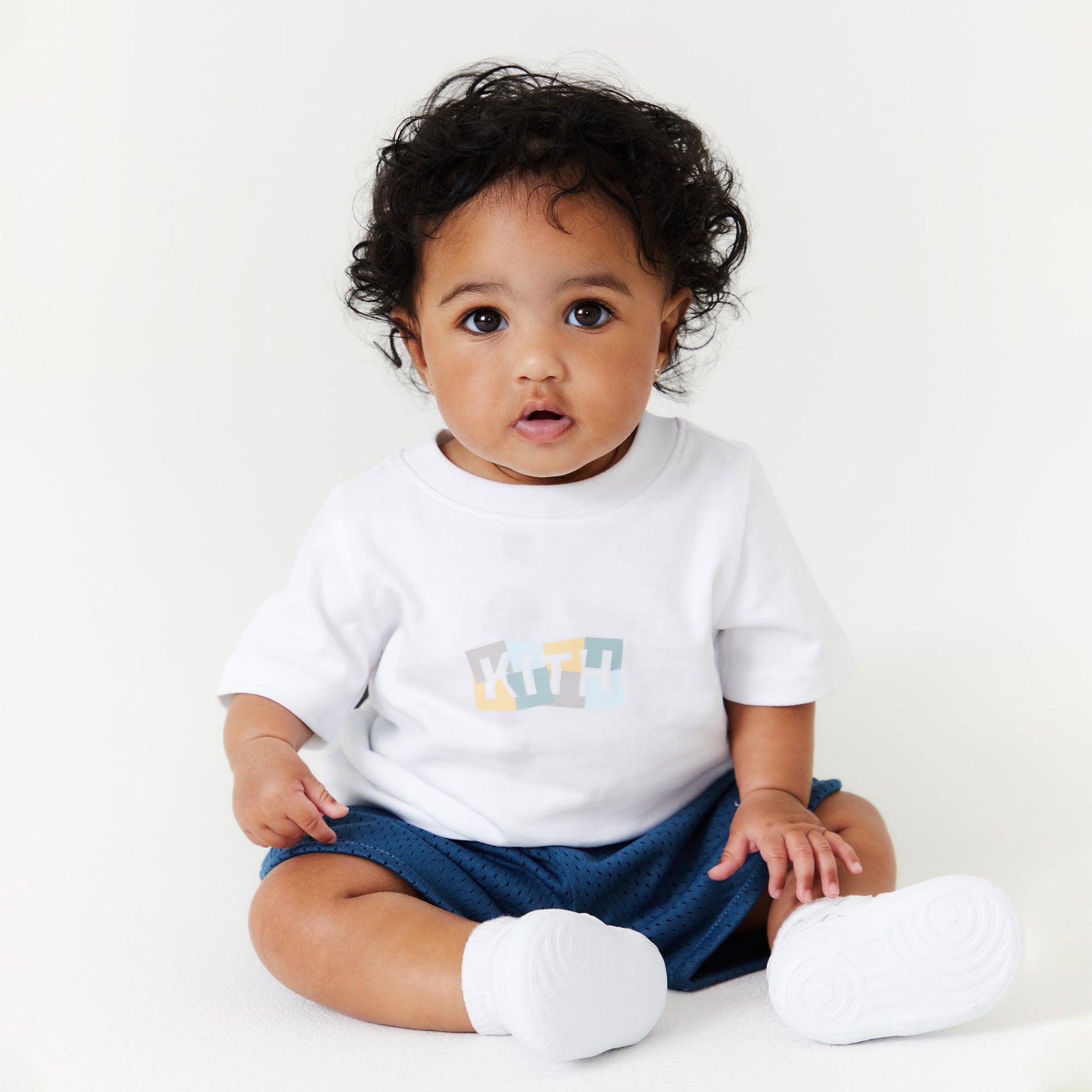 Kith Kids Baby Collage Classic Logo Tee - White