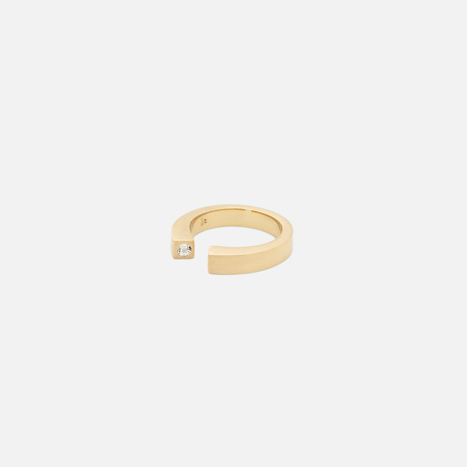 Tom Wood Split Ring Diamond - Gold