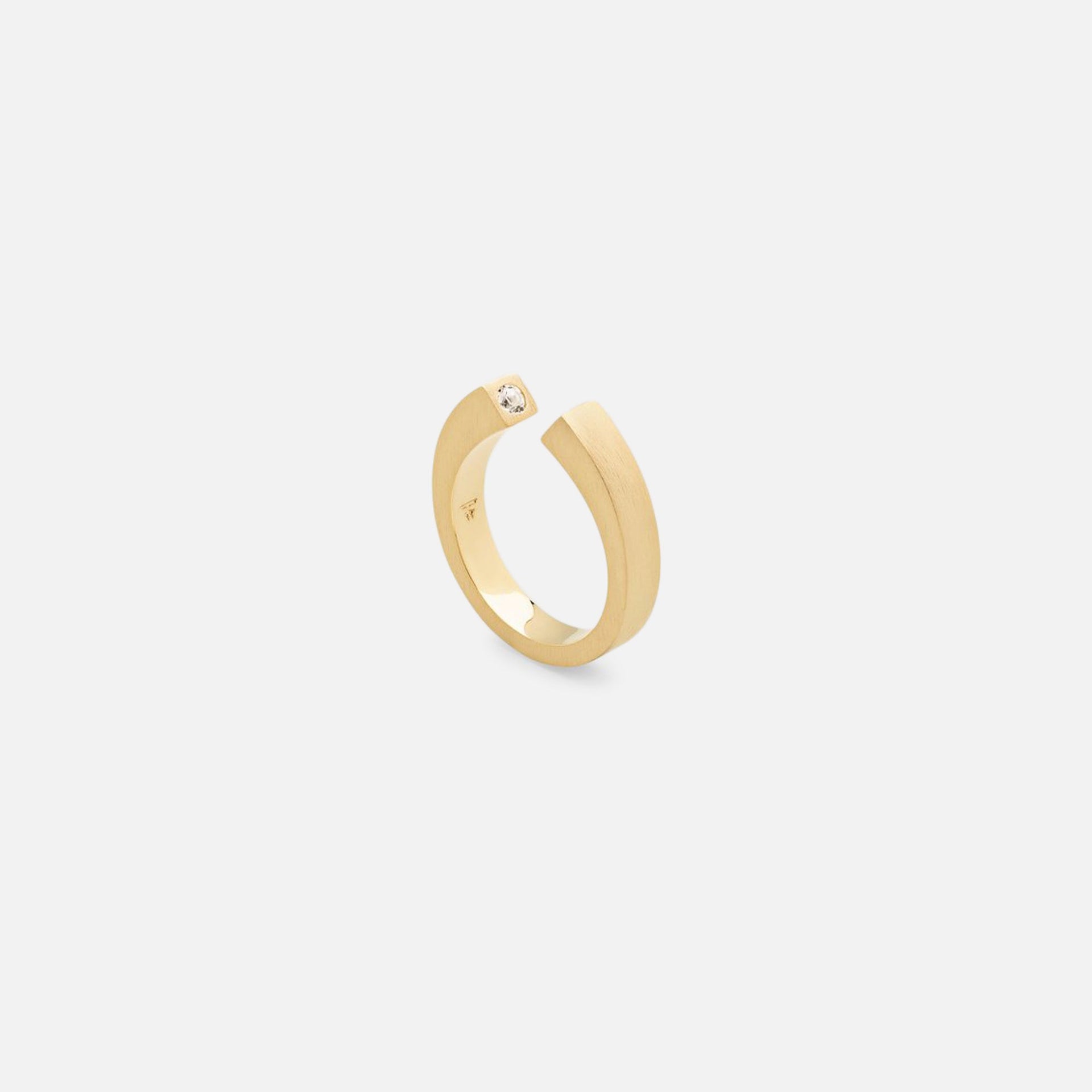 Tom Wood Split Ring Diamond - Gold