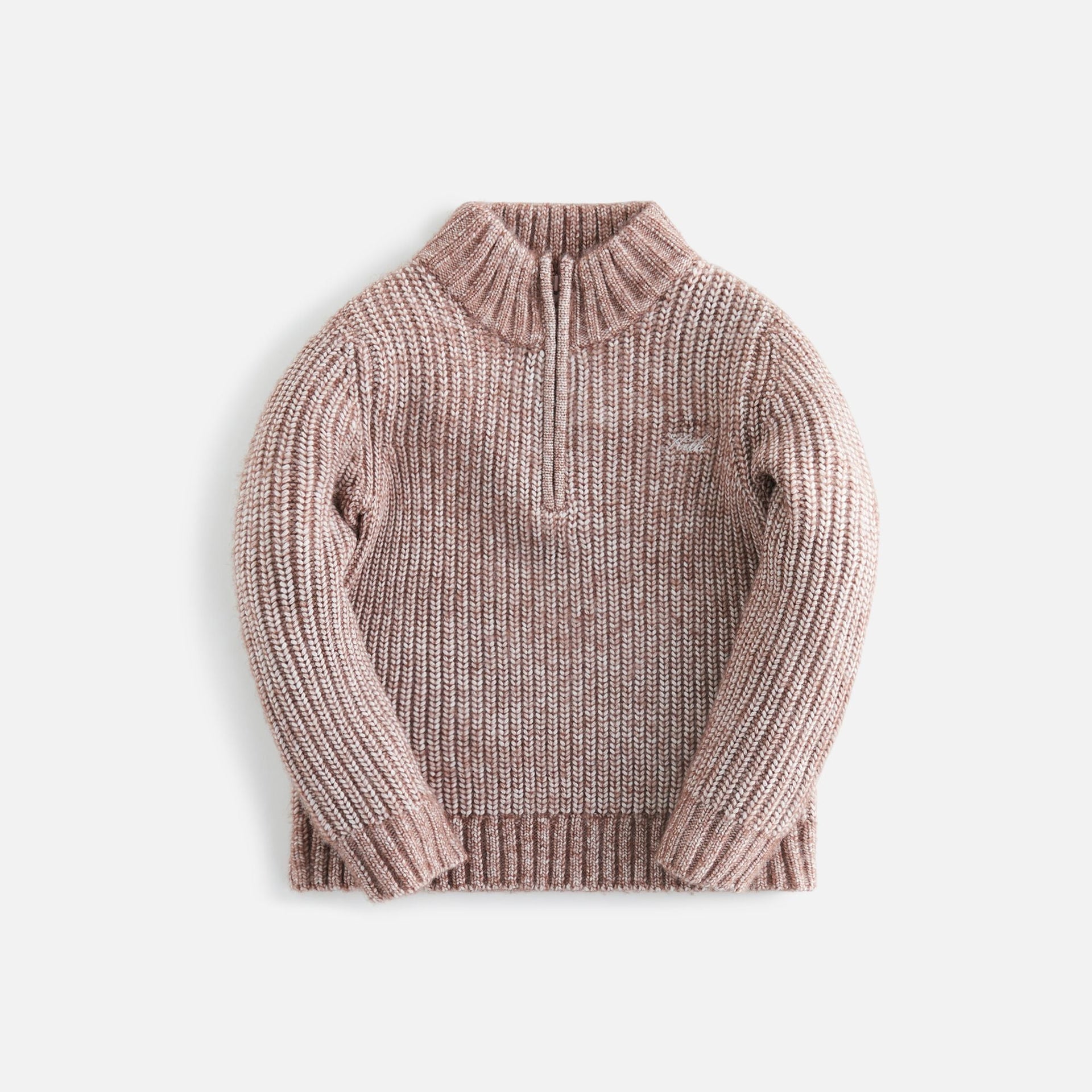 Kith Kids Knit Quarter Zip - Dusty Mauve