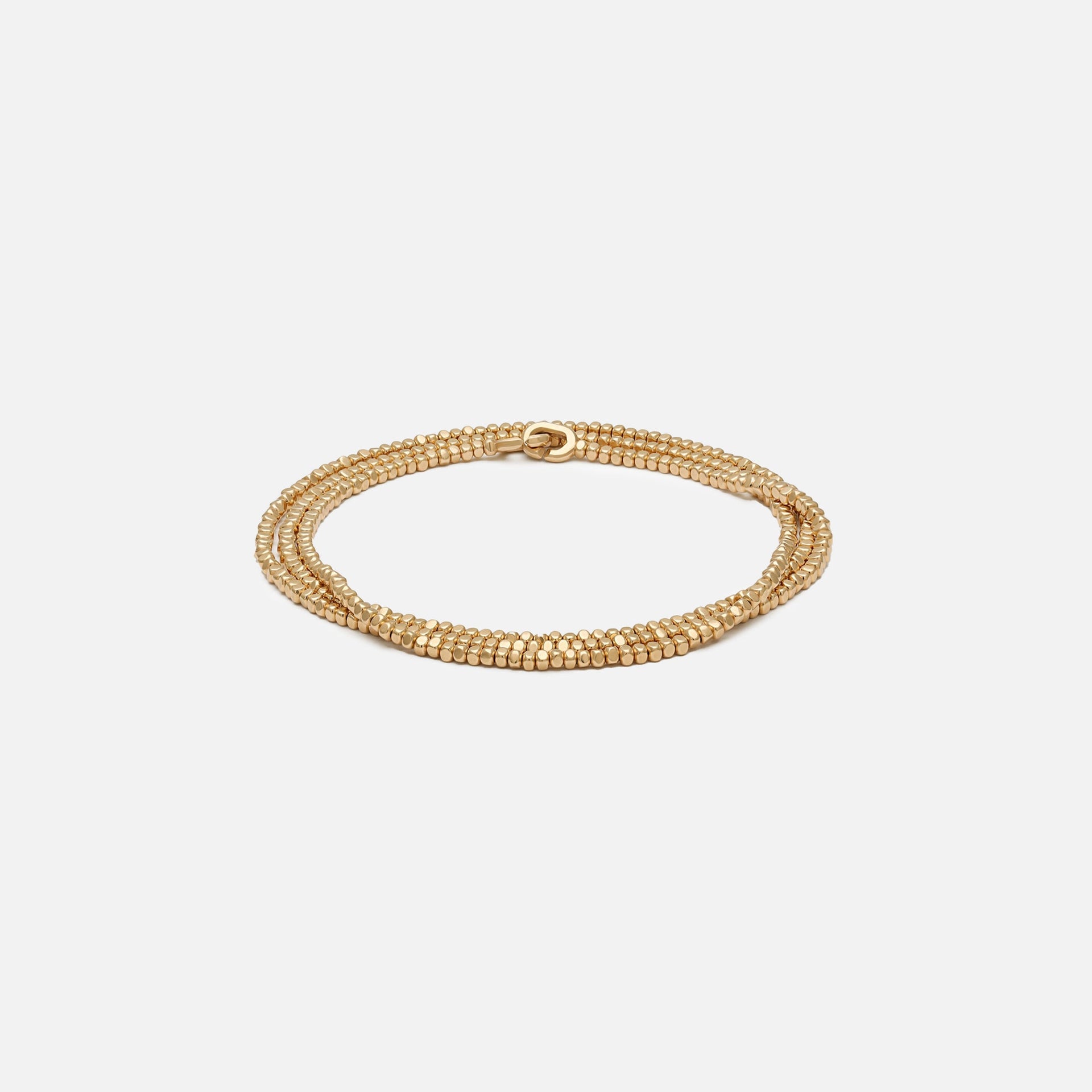 Maor Noix Triple Wrap Necklace / Bracelet in Yellow Gold - Gold