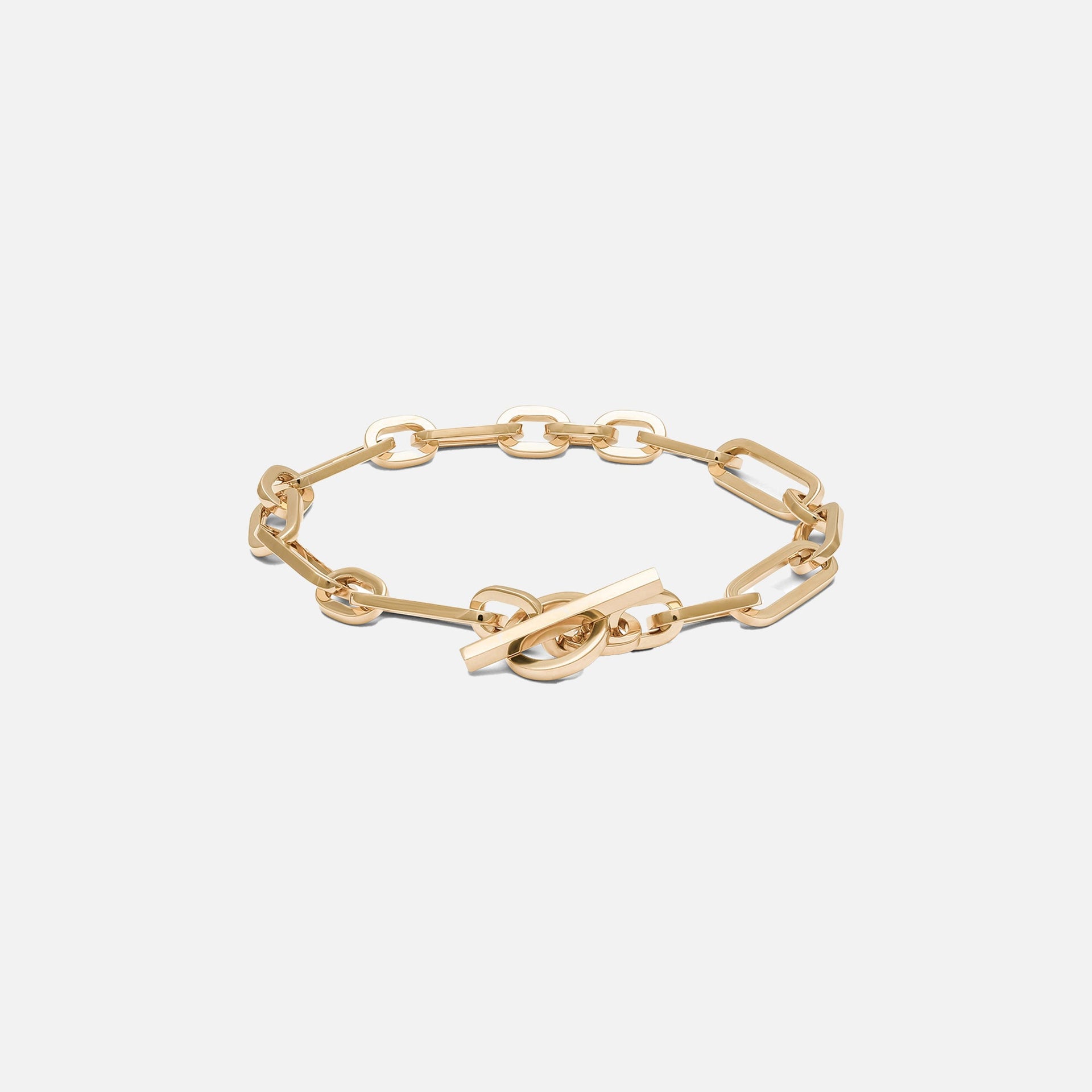 Maor Cuadro Mixed Links Bracelet in Yellow Gold - Gold