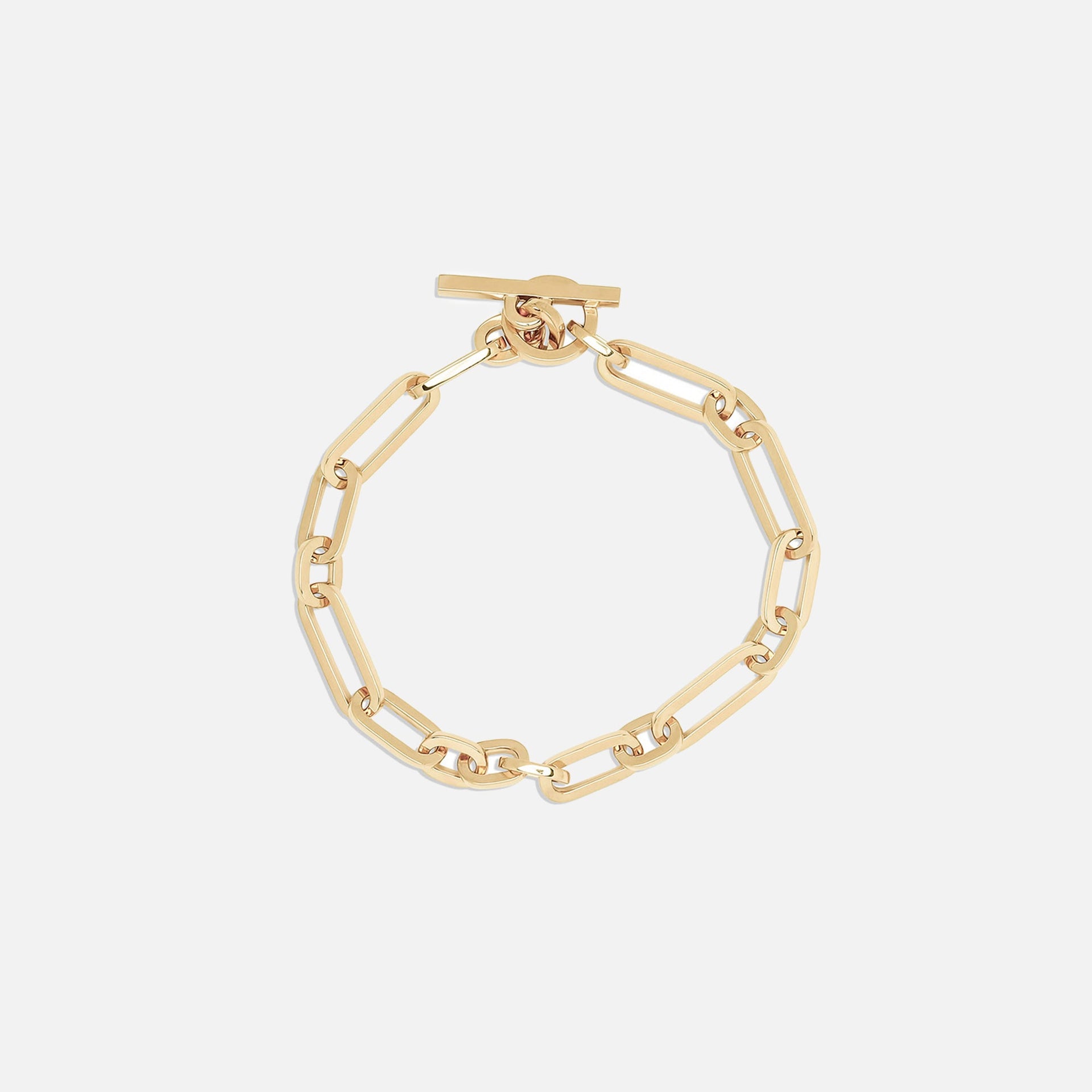 Maor Cuadro Mixed Links Bracelet in Yellow Gold - Gold