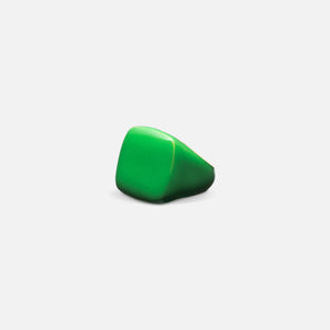 VEERT Emerald Square Signet Ring - Green